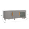 SoBuy FSR130-HG, Storage Cabinet Shoe Bench Shoe Rack, TV Unit TV Stand Cabinet, Grey