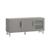 SoBuy FSR130-HG, Storage Cabinet Shoe Bench Shoe Rack, TV Unit TV Stand Cabinet, Grey