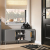 SoBuy FSR130-HG, Storage Cabinet Shoe Bench Shoe Rack, TV Unit TV Stand Cabinet, Grey