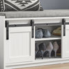 SoBuy FSR133-W, Hallway Storage Bench Shoe Bench Shoe Rack Shoe Cabinet, White