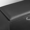 SoBuy FSR16-SCH, Hallway Shoe Bench Shoe Cabinet with Flip-drawer and Removable Seat Cushion, Black, Black