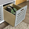 SoBuy FSR23-HG, Storage Bench with 3 Drawers & Padded Seat Cushion, Hallway Bench Shoe Cabinet Shoe Bench, Grey