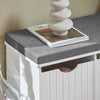 SoBuy FSR30-W, Hallway Shoe Storage Bench with 3 Drawers - Shoe Rack with Seat Cushion, Removable Cushion - Perfect for Hallway, Living Room, Bedroom - White W100 x D36 x H46cm