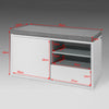 SoBuy FSR37-W, Hallway Shoe Cabinet Shoe Rack, Shoe Storage Bench with Removable Seat Cushion, White