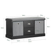 SoBuy FSR66-SCH, Hallway Bedroom Storage Bench, Shoe Bench Shoe Rack Shoe Cabinet, Black