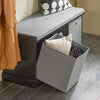 SoBuy FSR66-SCH, Hallway Bedroom Storage Bench, Shoe Bench Shoe Rack Shoe Cabinet, Black