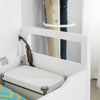 SoBuy FSR76-W, Storage Chest Bench with Lift Up Top and Seat Cushion, White