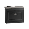 SoBuy FSR82-K-SCH, Shoe Storage Bench with Seat Cushion - Narrow Shoe Cabinet with Flip Drawer, 2-Tier Rack, 150kg Load - Compact Hallway Storage Unit for Small Spaces Black W61 x D24 x H51cm