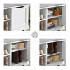 SoBuy FSR84-W, Hallway Shoe Bench Shoe Rack with Removable Seat Cushion, White