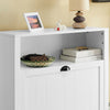 SoBuy FSR87-W, Shoe Cabinet Shoe Rack Shoe Cupboard with 1 Storage Compartment and 2 Drawers, White