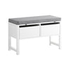 SoBuy FSR88-W, Hallway Bedroom Bench Shoe Bench with Seat Cushion and 2 Drawers, White