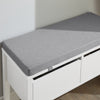 SoBuy FSR88-W, Hallway Bedroom Bench Shoe Bench with Seat Cushion and 2 Drawers, White