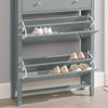 SoBuy FSR89-HG, Shoe Cabinet Shoe Rack Shoe Storage Cupboard Organizer Unit, Grey