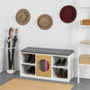 SoBuy FSR91-W, Hallway Shoe Bench Toy Chest Storage Bench with Cat House, White