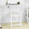 SoBuy FST06-W, Folding Wooden Chair,Home Office Folding Chair Seating, White