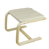 SoBuy FST38-W, Bentwood Footstool Footrest with Cushion, Foot Leg Rest, White
