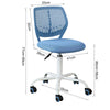 SoBuy FST64-BL, Adjustable Swivel Office Chair Desk Chair Study Chair, Blue