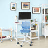 SoBuy FST64-BL, Adjustable Swivel Office Chair Desk Chair Study Chair, Blue
