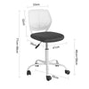 SoBuy FST64-W, Adjustable Swivel Office Chair Desk Chair Study Chair, White