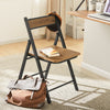 SoBuy FST88-PF, Folding Chair, Folding Kitchen Dining Chair Office Chair Desk Chair, Brown