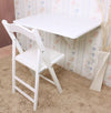 SoBuy FWT01-W, Folding Wall-mounted Drop-leaf Table Desk, Kitchen Dining Table Desk, White
