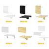 SoBuy FWT05-W, Wall-mounted Drop-leaf Table, Folding Dining Table Desk, Solid Wood Table, White
