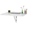 SoBuy FWT02-W, Folding Wall-mounted Drop-leaf Table, Kitchen Dining Table, White