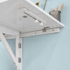 SoBuy FWT02-W, Folding Wall-mounted Drop-leaf Table, Kitchen Dining Table, White