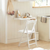 SoBuy FWT03-W, Folding Wall-mounted Drop-leaf Table, Children Table Desk, Dining Table, White