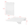 SoBuyFWT04-W,Wall-mounted Drop-leaf Table, Folding Kitchen Dining Table, White