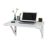 SoBuy FWT05-W, Wall-mounted Drop-leaf Table, Folding Dining Table Desk, Solid Wood Table, White
