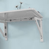 SoBuy FWT05-W, Wall-mounted Drop-leaf Table, Folding Dining Table Desk, Solid Wood Table, White