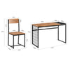 SoBuy FWT60-N, Desk and Chair Set, Computer Desk Workstation Writing Desk, Wood