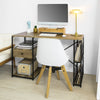 SoBuy FWT61-N, Home Office Table Computer Desk with Drawer and Shelves, Wood