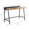SoBuy FWT79-PF, Home Office Table Computer Desk Writing Desk Laptop PC Desk, Brown