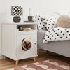 SoBuy HAT01-W, Side Table End Table with Cat House, Cat Litter Box Enclosure, White
