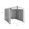 SoBuy KLS11-L, Bike Storage Motorcycle Bicycle Tent Outdoor Garden Waterproof Storage Shed, Grey