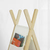 SoBuy KMB30-WN, Tent Shaped Children Kids Bookcase Toy Storage Display Shelf, White
