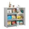 SoBuy KMB33-W, Children Bookcase Toy Storage Cabinet Display Shelf with Sliding Door, White