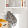 SoBuy KMB46-W, Wall Mounted Storage Shelf Children Book Shelf Toy Shelf Rack, White