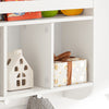SoBuy KMB46-W, Wall Mounted Storage Shelf Children Book Shelf Toy Shelf Rack, White