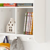 SoBuy KMB46-W, Wall Mounted Storage Shelf Children Book Shelf Toy Shelf Rack, White