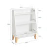 SoBuy KMB47-W, 3 Tiers Children Kids Bookcase Book Shelf Toy Shelf Storage, White