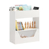 SoBuy KMB51-W, 3 Tiers Children Bookcase Book Shelf Toy Shelf Storage Display Shelf, White
