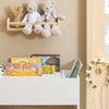 SoBuy KMB51-W, 3 Tiers Children Bookcase Book Shelf Toy Shelf Storage Display Shelf, White