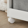 SoBuy KMB53-W, Mobile Children Bookcase Toy Shelf Storage with 2 Fabric Drawers, White