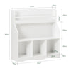 SoBuy KMB57-W, Children Kids Bookcase Book Shelf Toy Shelf Storage Display Shelf, White