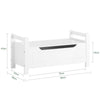 SoBuy KMB59-W, Children Kids Storage Bench Toy Chest Organizer Storage Box, White