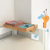 SoBuy NKD01-N, Bamboo Bedside Shelf Clip-on Hanging Shelf Table Tray, Wood