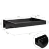 SoBuy NKD01-SCH, Bedside Shelf Clip-on Hanging Shelf Table Tray, Black